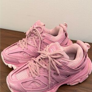 Chunky Pink Athletic Sneakers